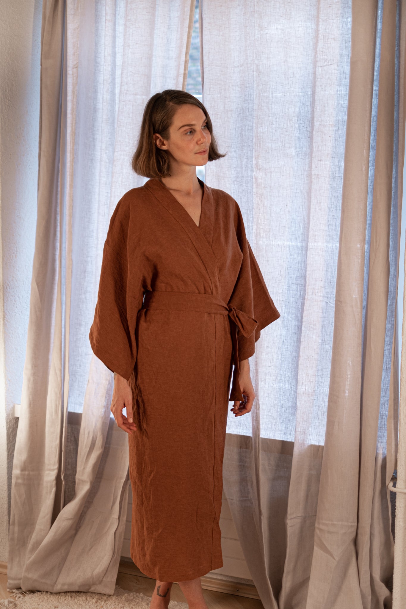 Little Star Kimono - brown